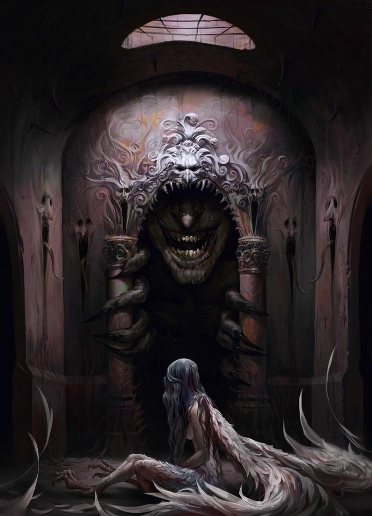 Comics with chilling endings | Creepy art, Dark fantasy art, Scary art